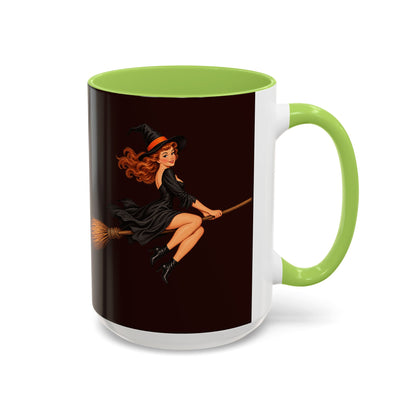 Hazel Hex Brown Accent Mug by CreepyCrafts.boo