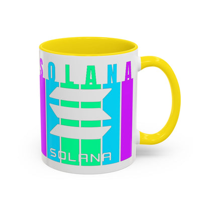 Solana (SOL) Freedom Accent Mug by cypherpunkgear.com