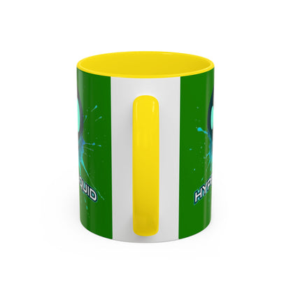 HYPE Drip Green Accent Mug by cypherpunkgear.com