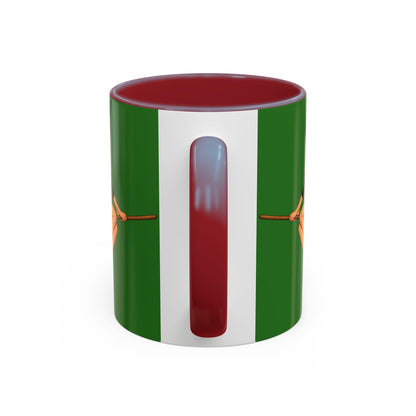 Hazel Hex Green Accent Mug by CreepyCrafts.boo
