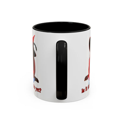 Is it Samhain yet? White Accent Mug by CreepyCrafts.boo