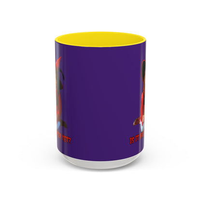 Is it Halloween yet? Purple Accent Mug by CreepyCrafts.boo