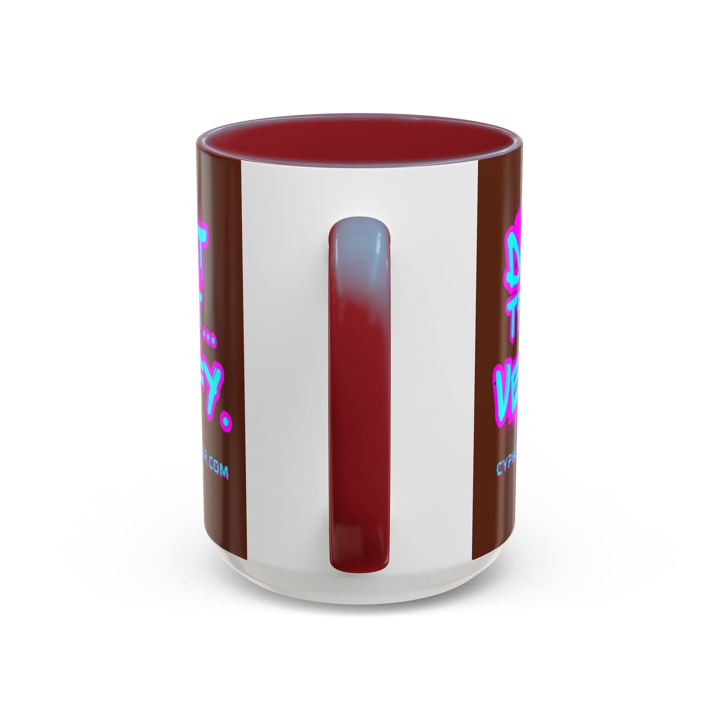 Don't Trust...Verify. Brown Accent Mug by cypherpunkgear.com