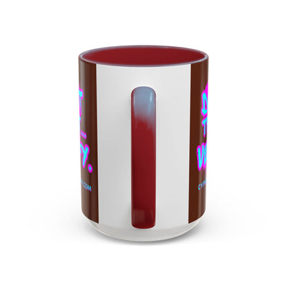 Don't Trust...Verify. Brown Accent Mug by cypherpunkgear.com