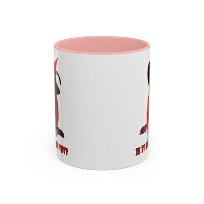 Is it Halloween yet? White Accent Mug by CreepyCrafts.boo