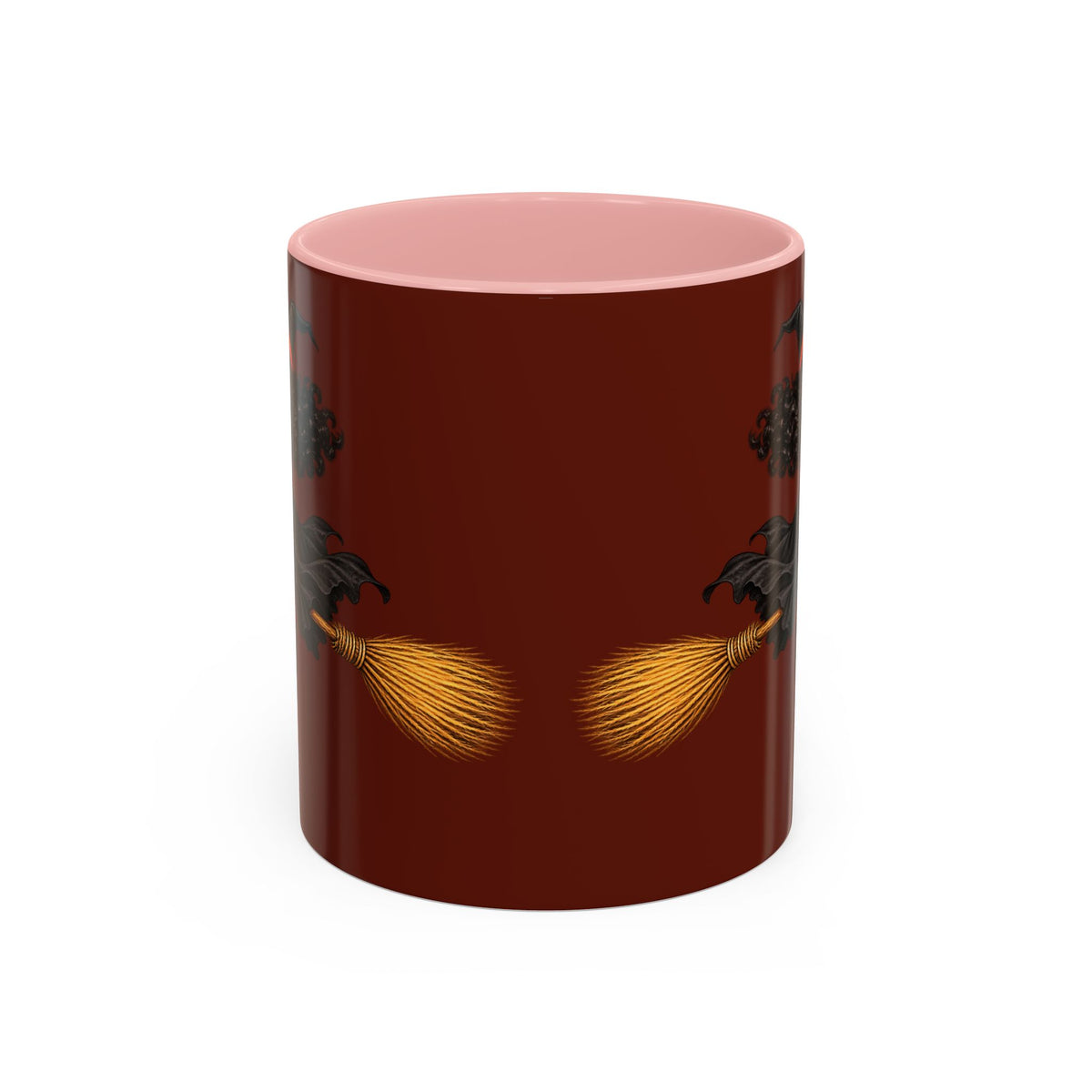 Velvet Vex Brown Accent Mug by CreepyCrafts.boo