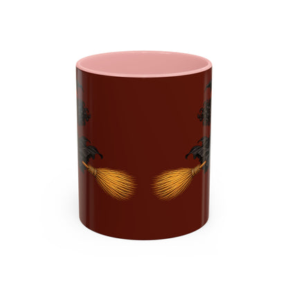 Velvet Vex Brown Accent Mug by CreepyCrafts.boo