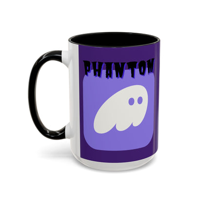 Phantom Hot Wallet Purple Accent Mug by cypherpunkgear.com
