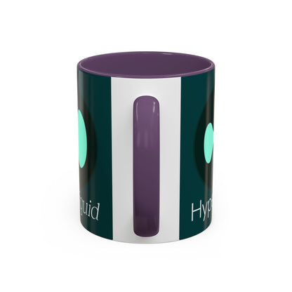 Hyperliquid White font Dark Hyperliquid Accent Mug by cypherpunkgear.com