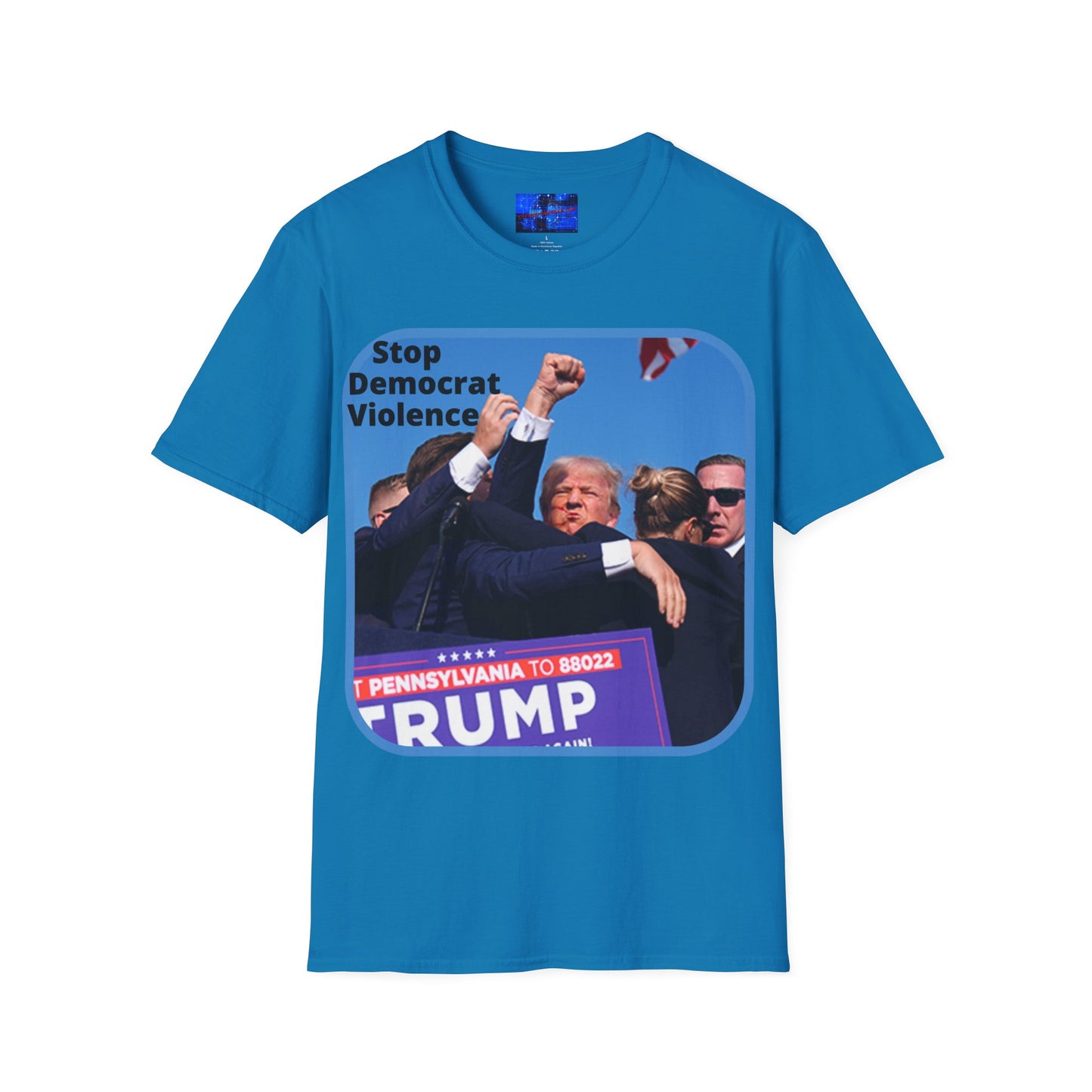 Stop Democrat Violence DKcolors Unisex T-Shirt by cypherpunkgear