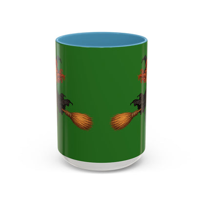 Hazel Hex Green Accent Mug by CreepyCrafts.boo