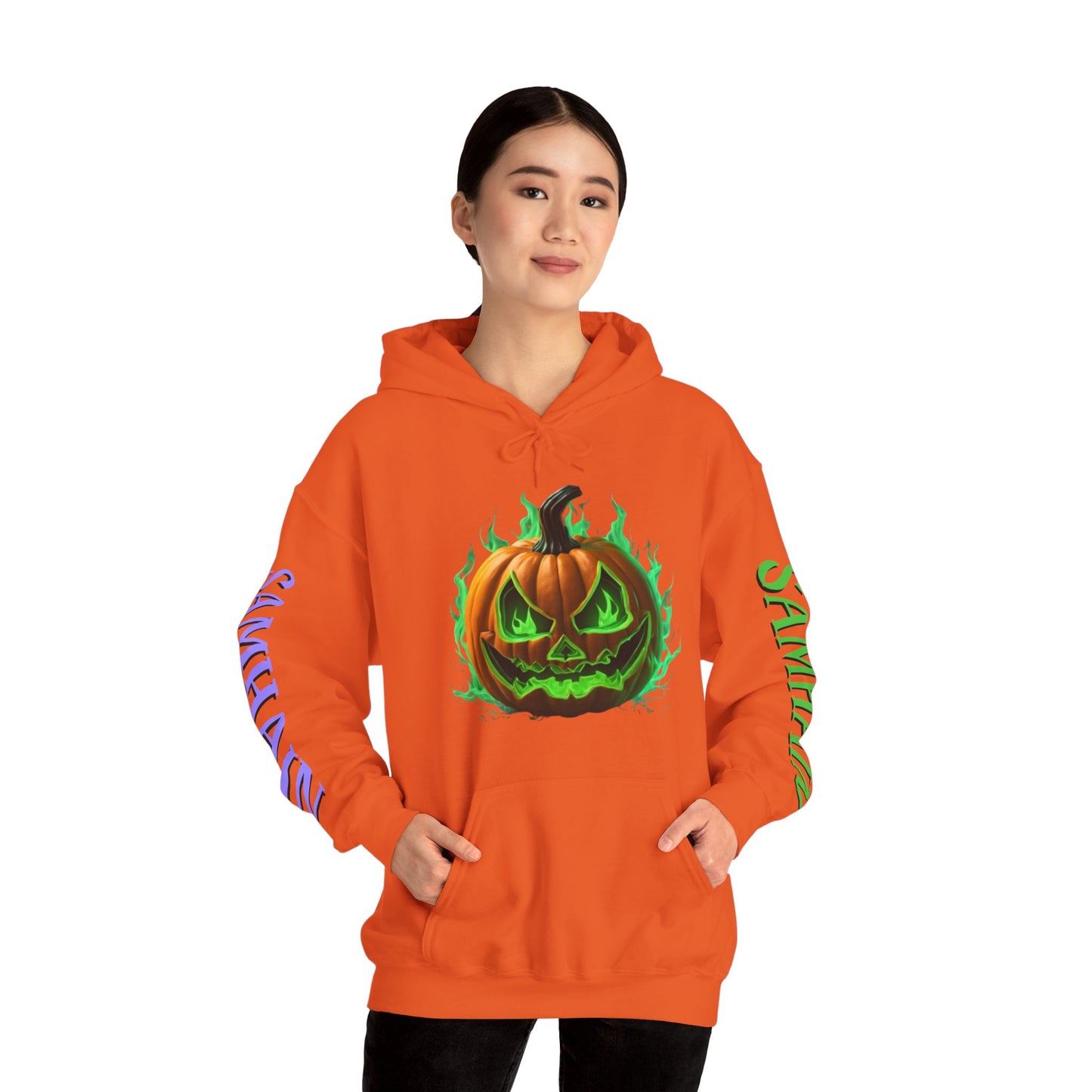 Blessed Samhain Green Jack Hoodie Unisex Hooded Sweatshirt by CreepyCrafts.boo