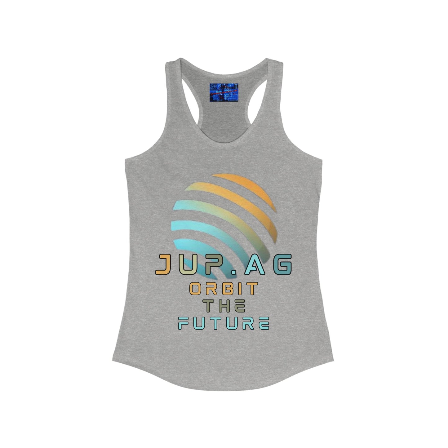 Jupiter (JUP) Orbit the Future Women's Racerback Tank Top by cypherpunkgear.com