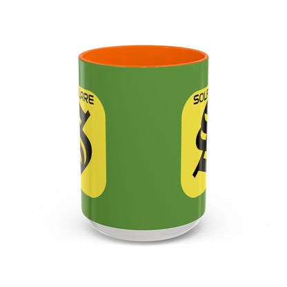 SolflareLogo Green Accent Mug by cypherpunkgear.com