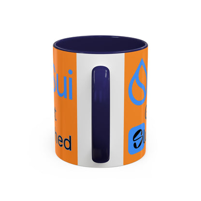 Sui: Get Slushed Orange Accent Mug by cypherpunkgear.com