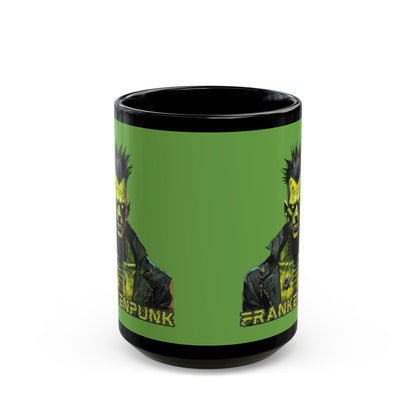 Frankenpunk Green Mug by CreepyCrafts.boo