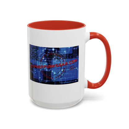 Cypherpunkgear.com logo Accent Mug by cypherpunkgear.com
