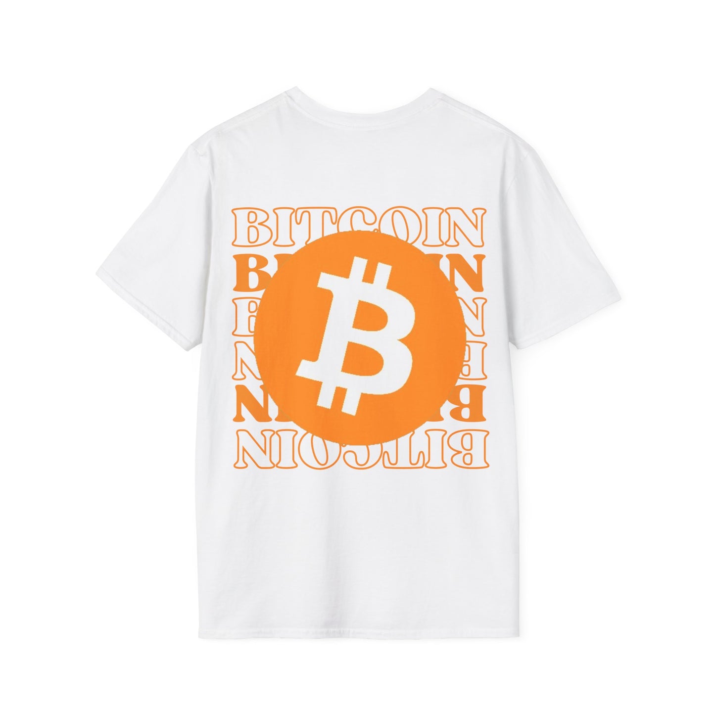 2-sided Bitcoin (BTC) Decentralized Freedom LTcolors Unisex T-Shirt by cypherpunkgear