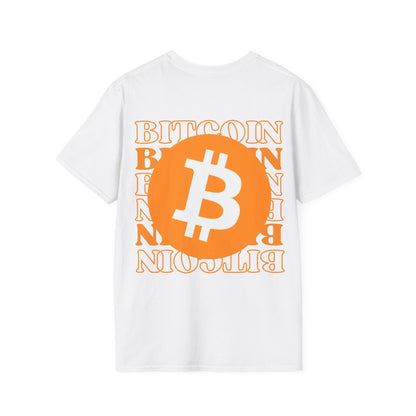 2-sided Bitcoin (BTC) Decentralized Freedom LTcolors Unisex T-Shirt by cypherpunkgear