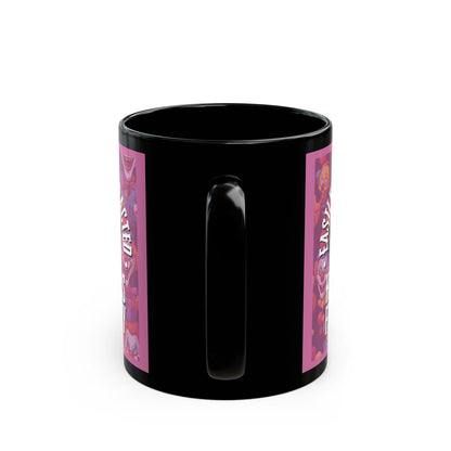 Easily Distracted by Heinous Fuckery Little Jinx Pink Mug by cypherpunkgear.com