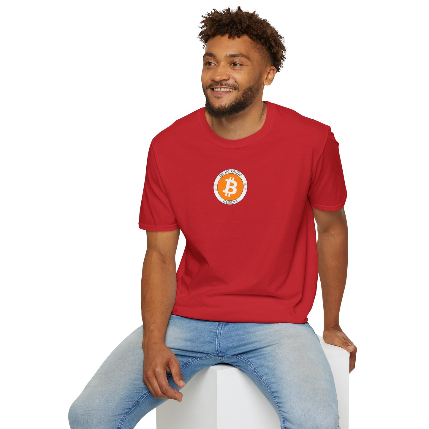 2-sided, Bitcoin, Bitcoin, Bitcoin (BTC) Light colors Unisex T-Shirt by cypherpunkgear.com