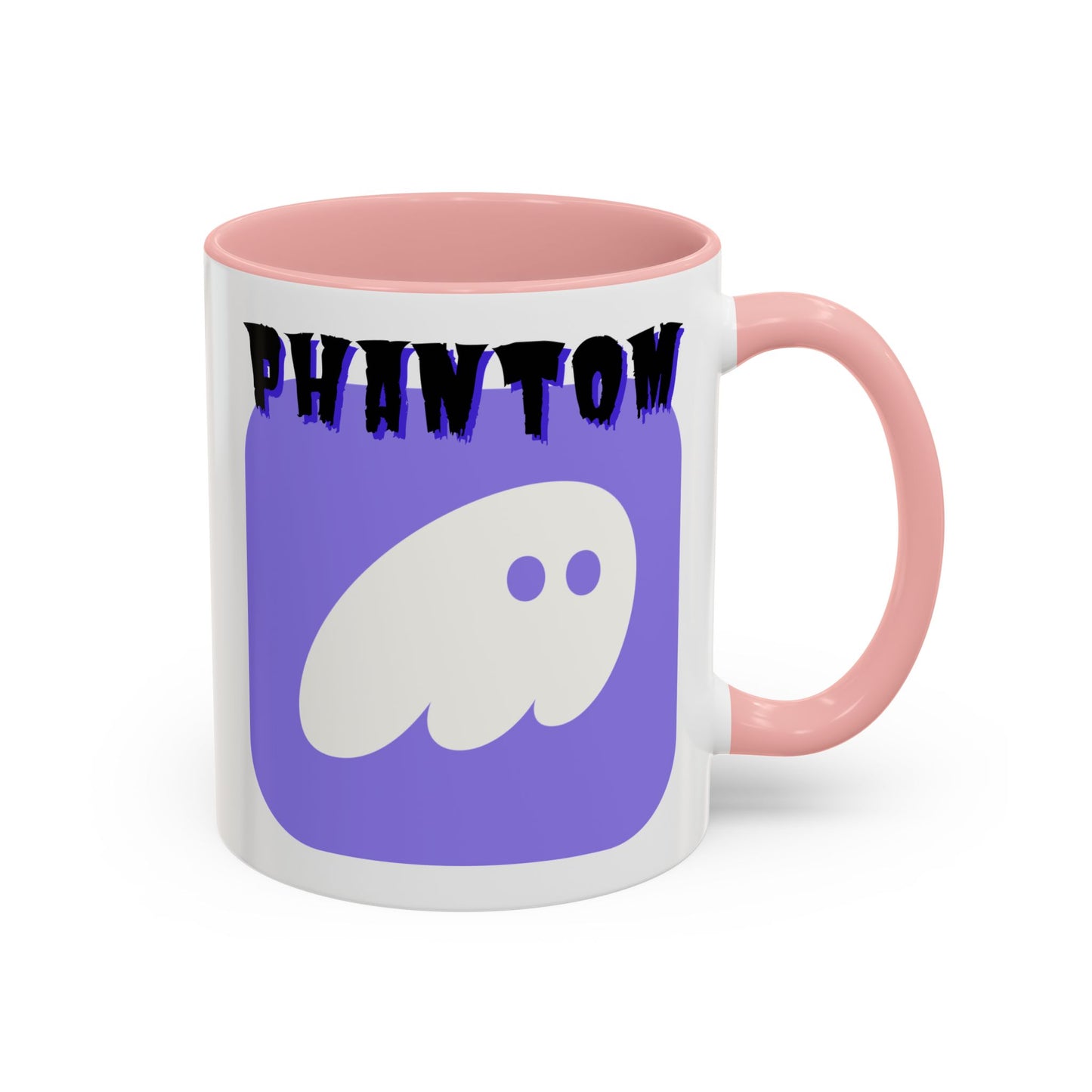 Phantom Hot Wallet White Accent Mug by cypherpunkgear.com