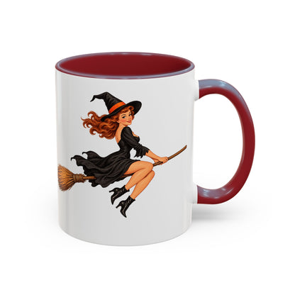 Hazel Hex White Accent Mug by CreepyCrafts.boo