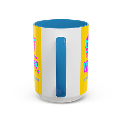 Don't Trust...Verify. Yellow Accent Mug by cypherpunkgear.com