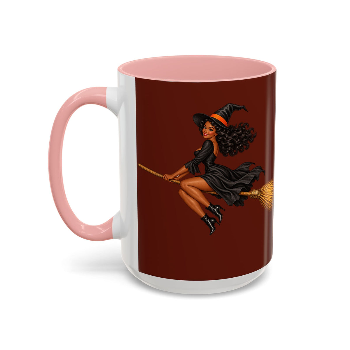 Velvet Vex Brown Accent Mug by CreepyCrafts.boo