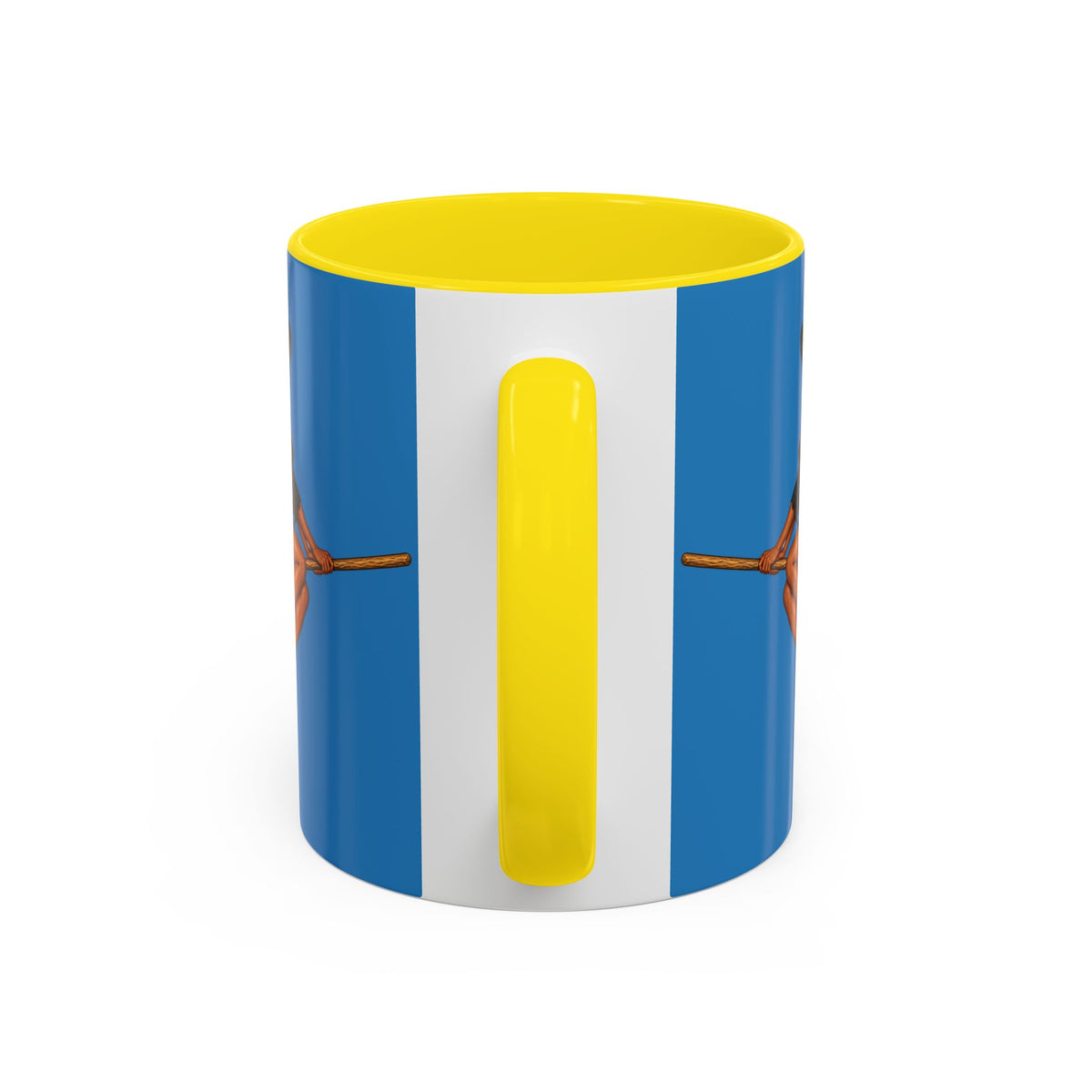 Velvet Vex Blue Accent Mug by CreepyCrafts.boo