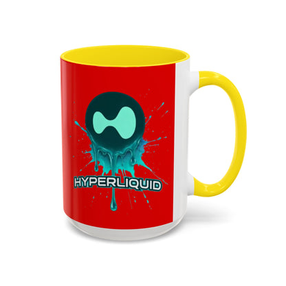 HYPE Drip Red Accent Mug by cypherpunkgear.com