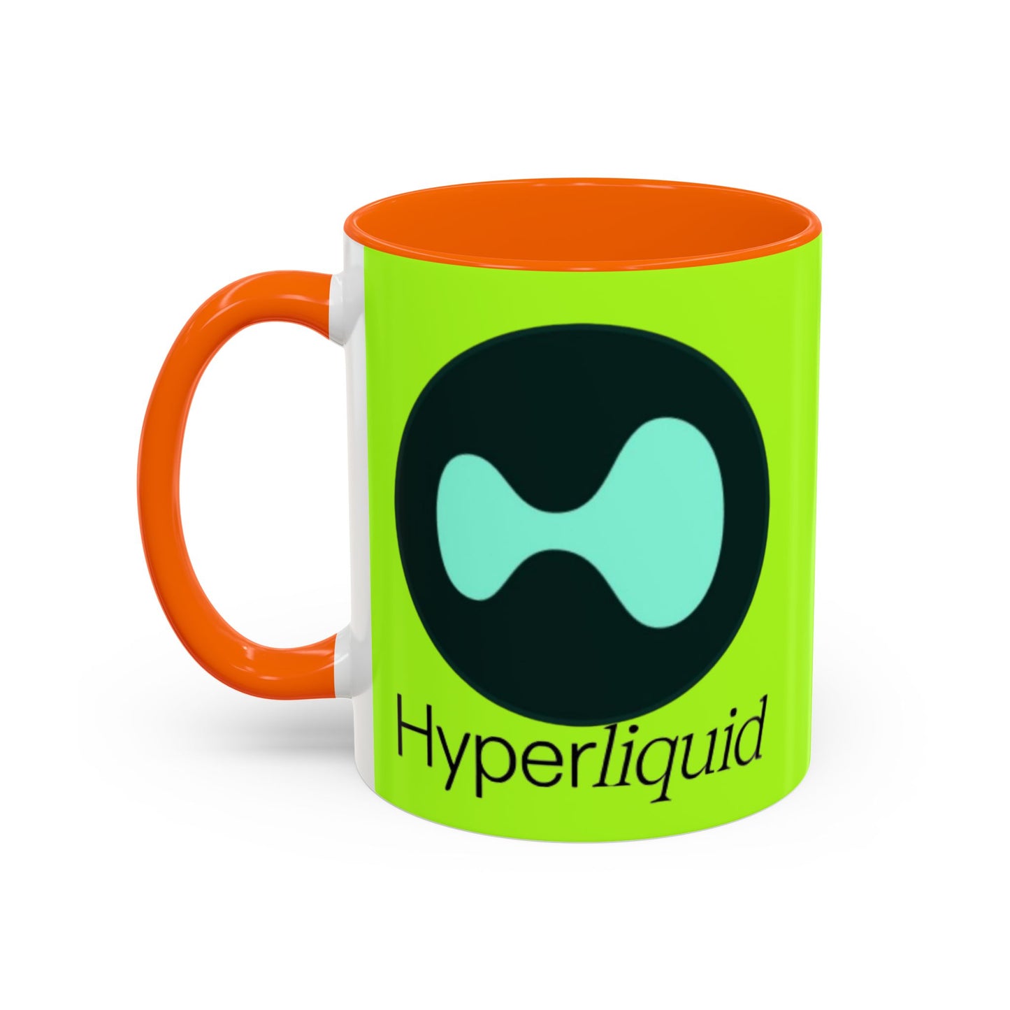 Hyperliquid Black font Green Accent Mug by cypherpunkgear.com
