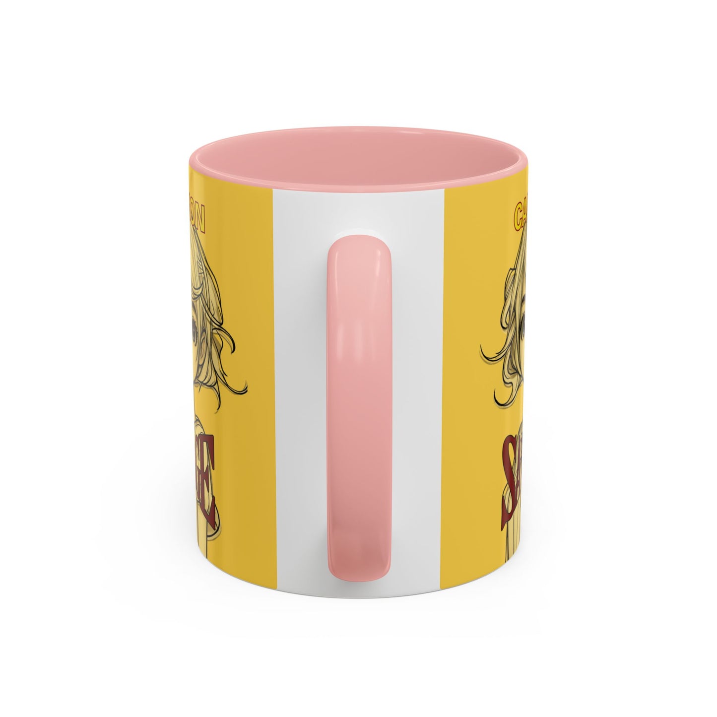 Caution, Savage Yellow Accent Mug by cypherpunkgear.com