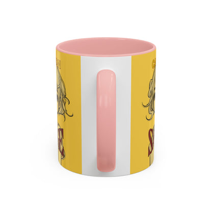 Caution, Savage Yellow Accent Mug by cypherpunkgear.com