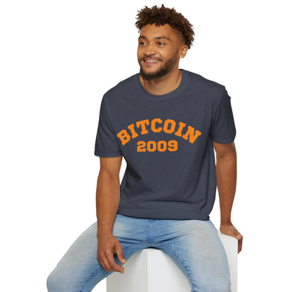 Bitcoin 2009 Dark colors Unisex T-Shirt by cypherpunkgear.com