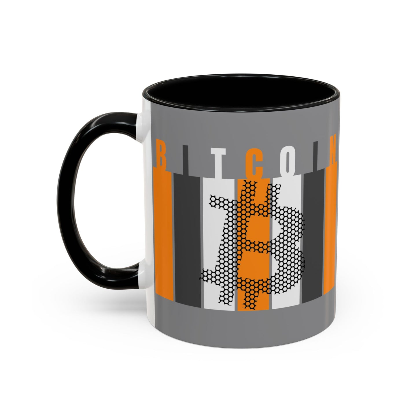 Bitcoin (BTC) Freedom Accent Mug by cypherpunkgear.com