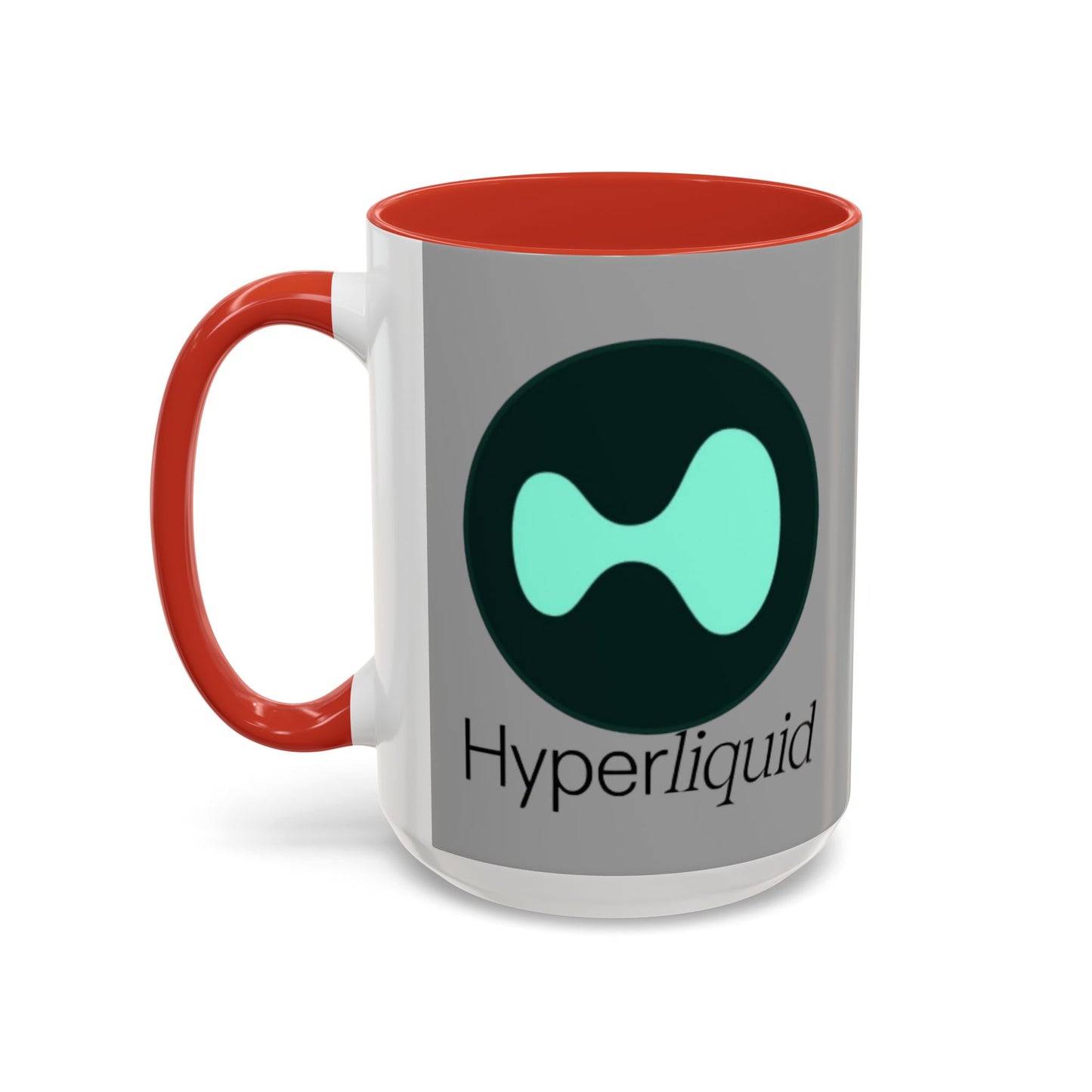 Hyperliquid Black font Grey Accent Mug by cypherpunkgear.com