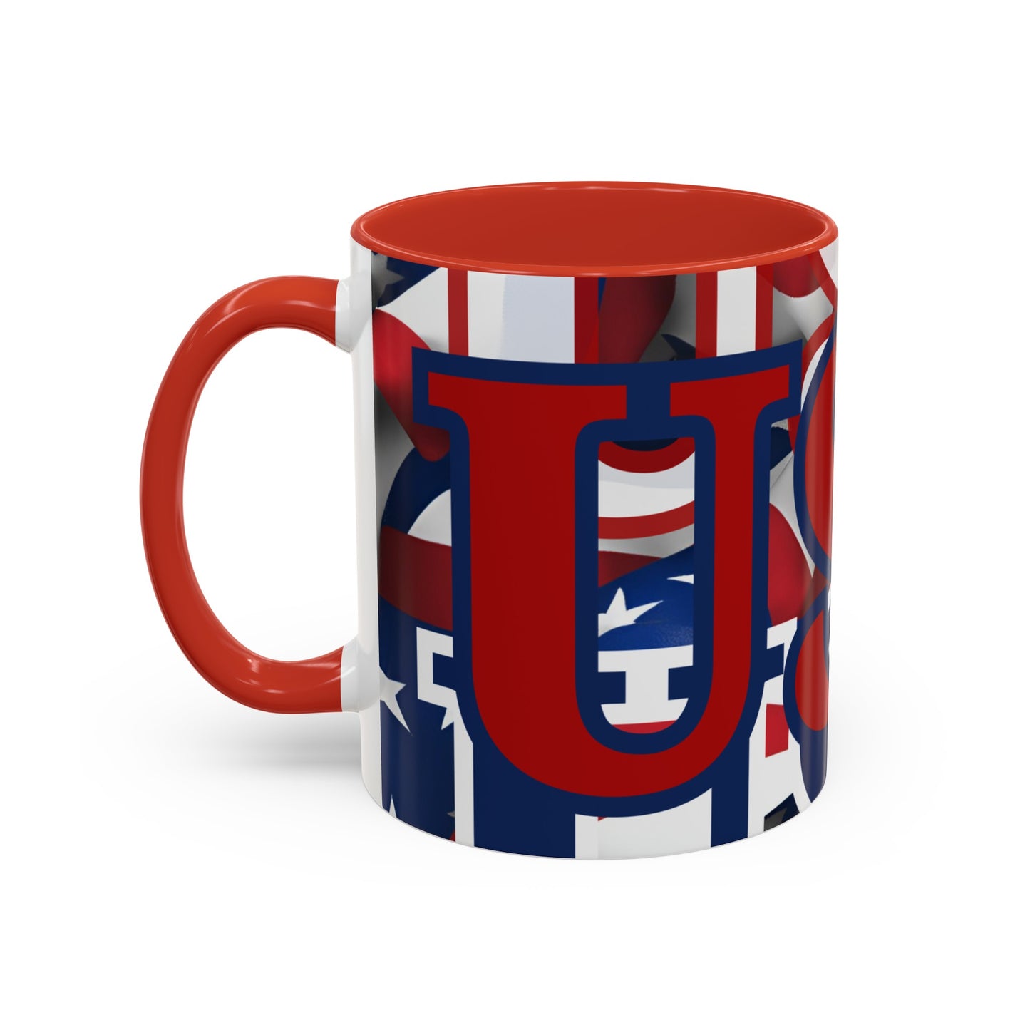 USA! USA! USA RDfont Patriot Accent Mug by cypherpunkgear