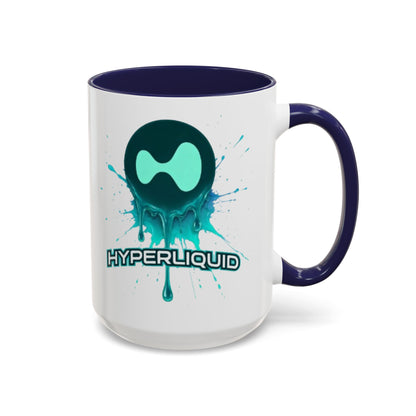 HYPE Drip White Accent Mug by cypherpunkgear.com