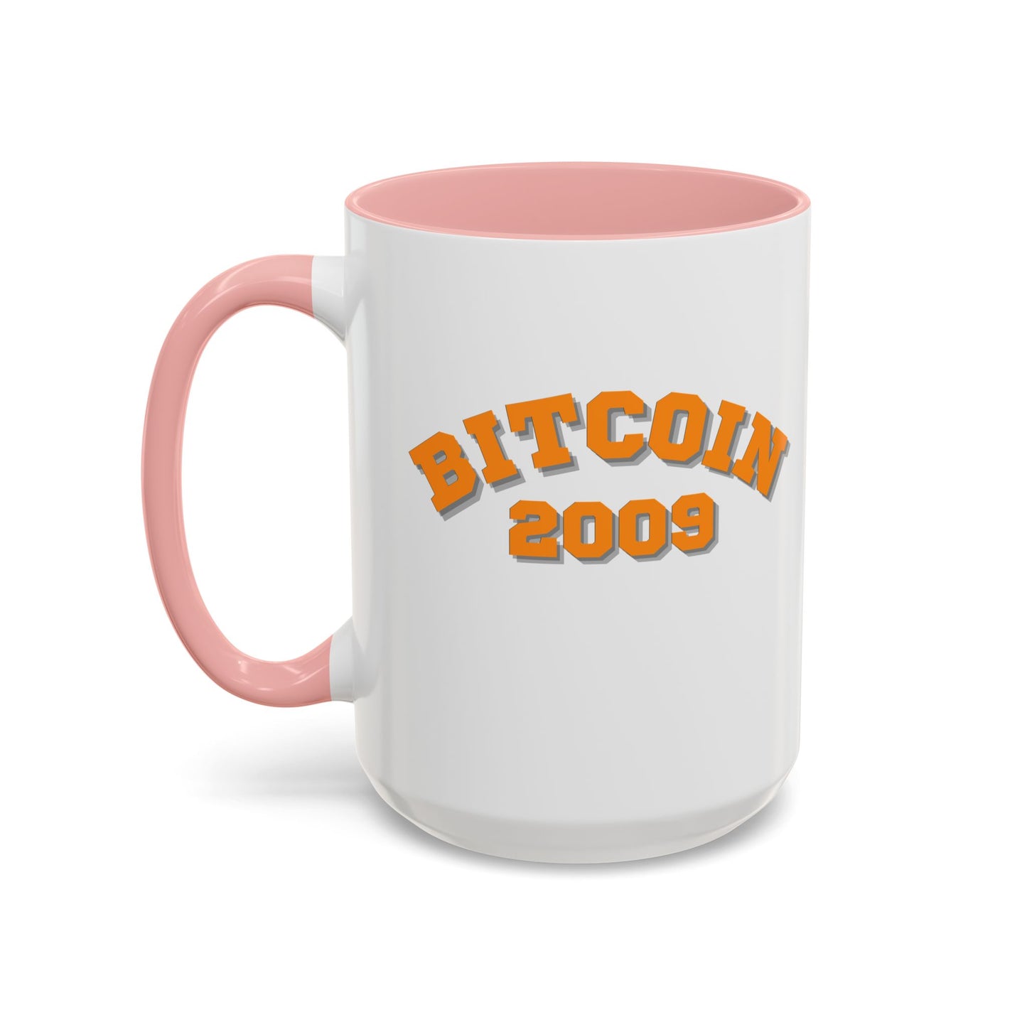 Bitcoin 2009 White Accent Mug by cypherpunkgear.com