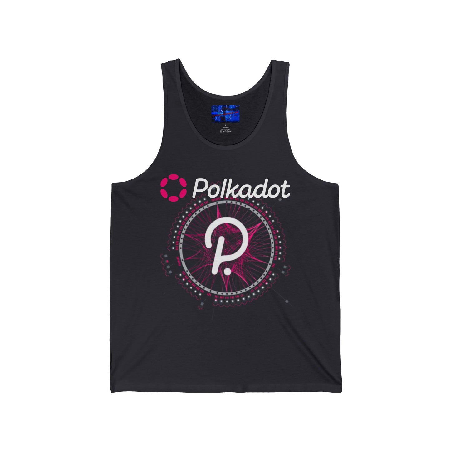 Polkadot (DOT) Unisex Jersey Tank Top by cypherpunkgear.com