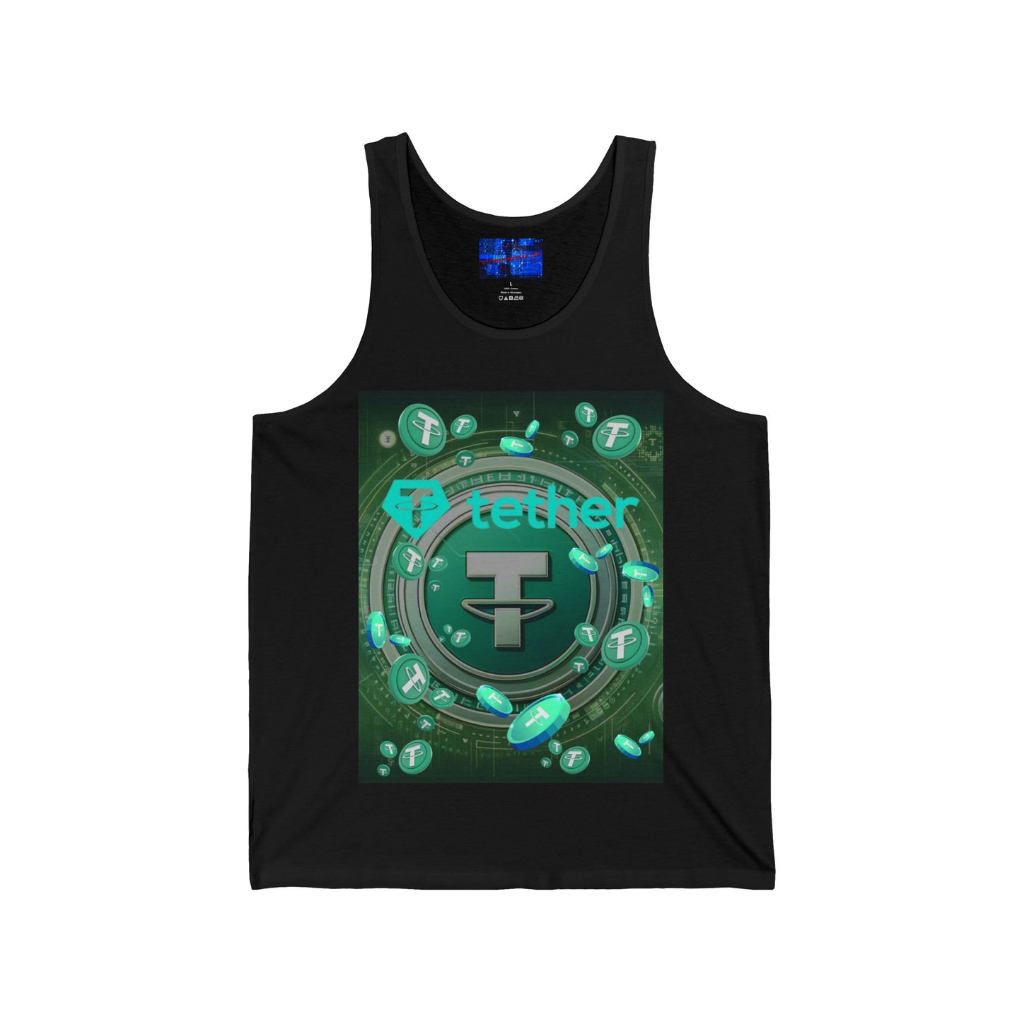 Tether Unisex Jersey Tank Top by cypherpunkgear.com
