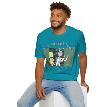Peace Among Worlds! Dark colors Unisex T-Shirt by cypherpunkgear.com