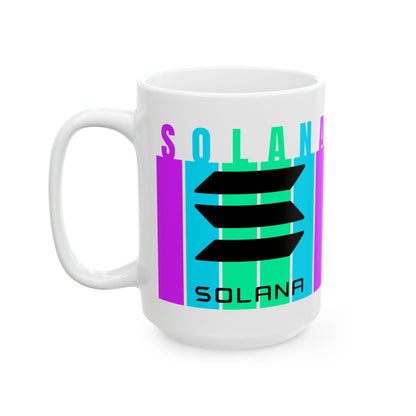 Solana (SOL) White Mug by cypherpunkgear