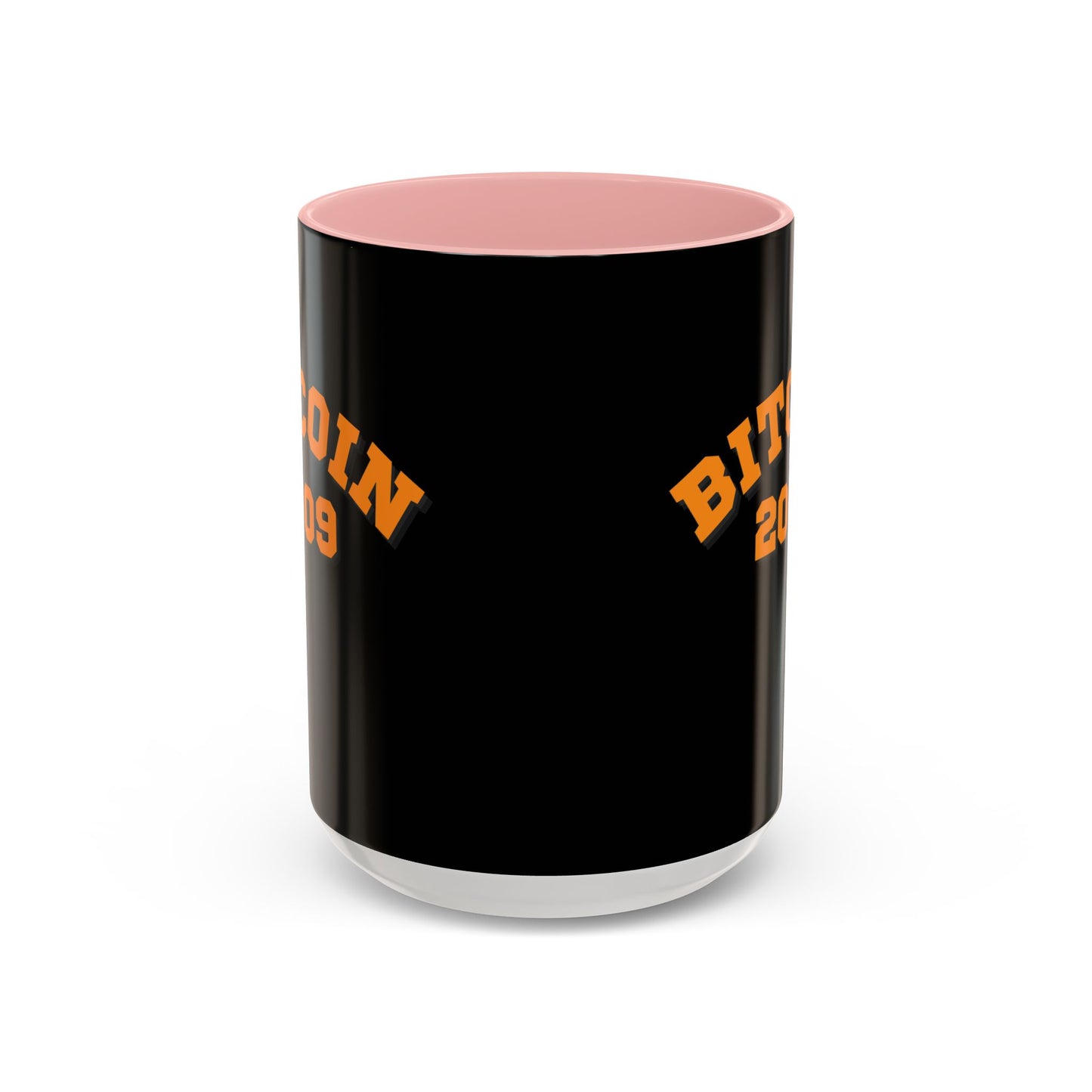 Bitcoin 2009 Black Accent Mug by cypherpunkgear.com