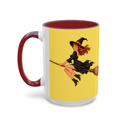 Hazel Hex Yellow Accent Mug by CreepyCrafts.boo