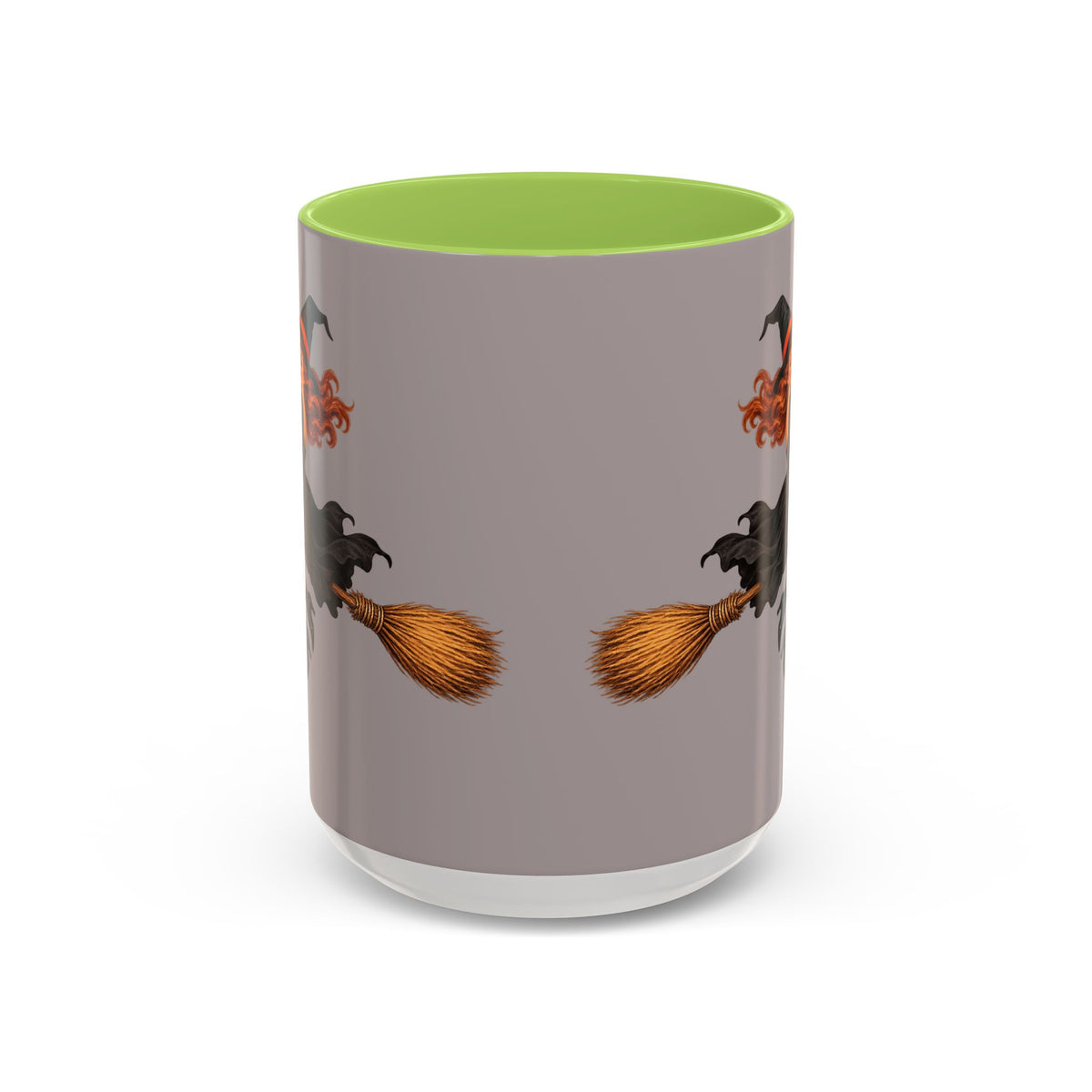 Hazel Hex Grey Accent Mug by CreepyCrafts.boo