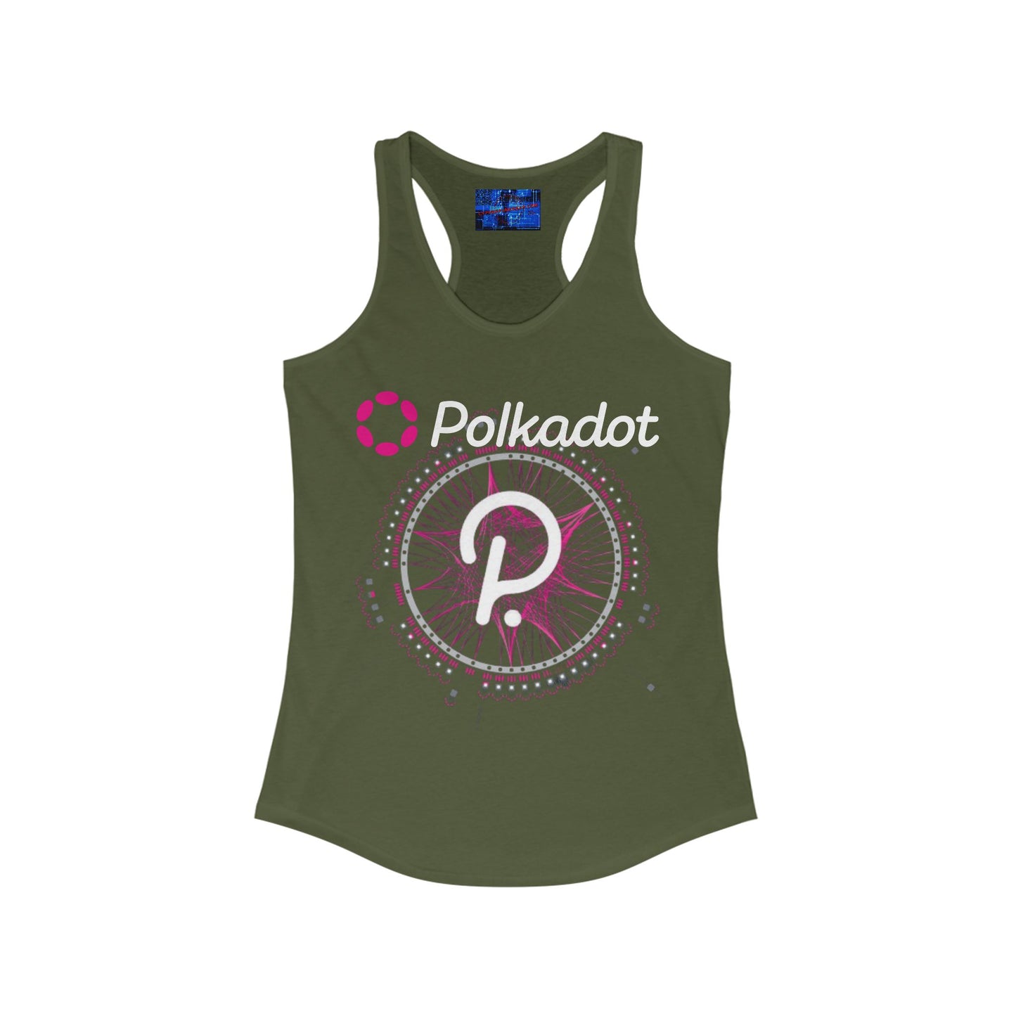 Polkadot (DOT) Women's Racerback Tank Top by cypherpunkgear.com