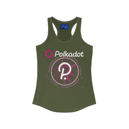 Polkadot (DOT) Women's Racerback Tank Top by cypherpunkgear.com