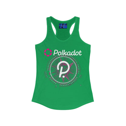 Polkadot (DOT) Women's Racerback Tank Top by cypherpunkgear.com